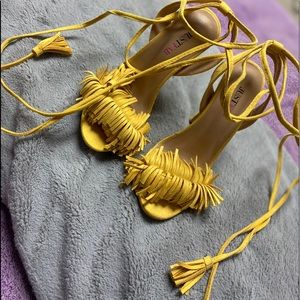 JustFab yellow heels🤩 ☀️